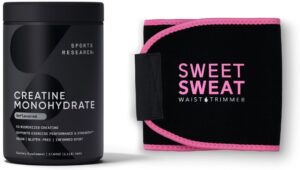 Sports Research Creatine Monohydrate & Waist Trimmer – Large