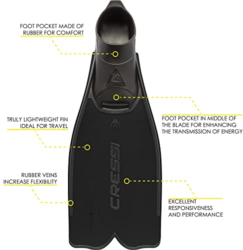 Cressi Adult Snorkeling Full Foot Fins, Rondinella - Image 2