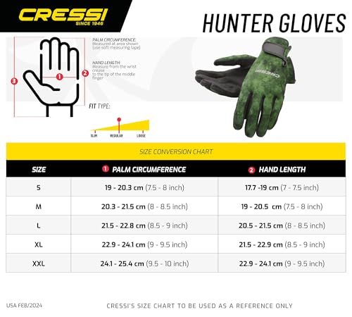 Cressi Camouflage Spearfishing Elastic Neoprene Gloves - Image 4