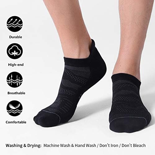 CS CELERSPORT Men's Running Ankle Socks, Cushioned - Image 3