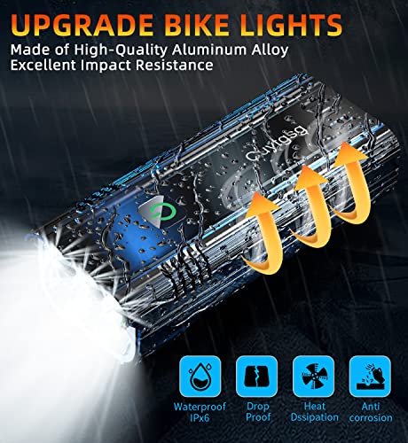 Cuytgsg 2024 6 LED 9500 Lumen Bike Lights - Image 4