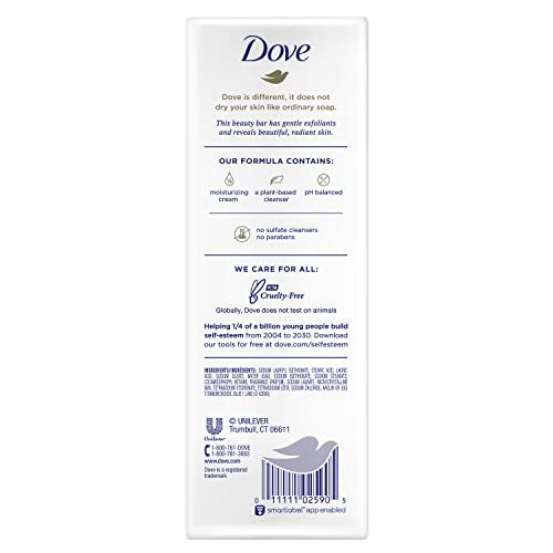 Dove Gentle Exfoliating Beauty Bar 3.75 oz, Pack of 14 - Image 2