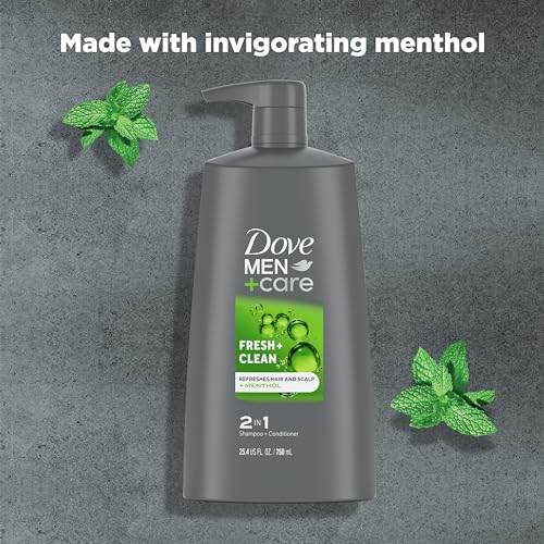 DOVE MEN + CARE 2-in-1 Shampoo And Conditioner Fresh 4 Count - Image 4