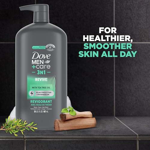 DOVE MEN + CARE Men + Care Body And Face Wash Revive 3N1, 30 oz - Image 3