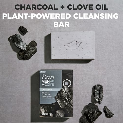 DOVE MEN + CARE Men's Charcoal + Clove Oil Soap Bar 4 Count - Image 4