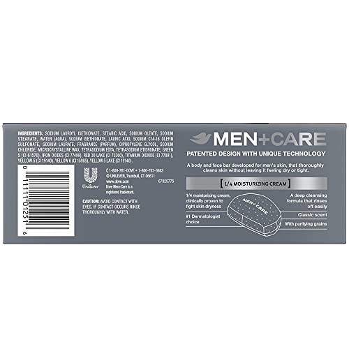 Dove Men's Deep Clean Soap Bar, 3.75 oz, 10 Bars - Image 3