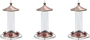 Perky-Pet Elegant Copper Glass Hummingbird Feeder – 710B