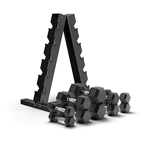 Epic Fitness Premium Hex Dumbbell Set With Rack - Image 2