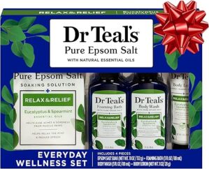 Dr Teal’s Eucalyptus & Spearmint 4-Piece Bath Set