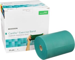 McKesson Exercise Resistance Band - Medium Green, 5in x 25yd