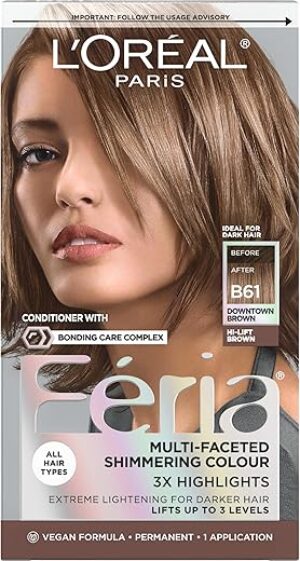 L’Oreal Paris Feria Multi-Faceted Shimmering Hair Color, B61