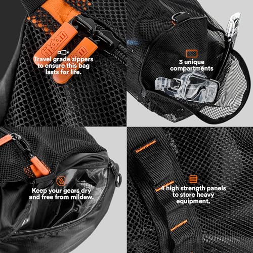 Fitdom 90L Large Mesh Duffle Bag For Water Sports - Image 3