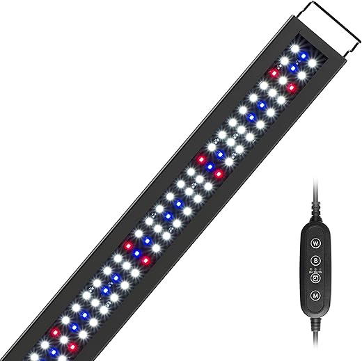 NICREW Full Spectrum LED Aquarium Light, Timer