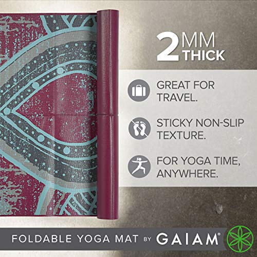 Gaiam Folding Travel Fitness & Exercise Mat - Image 2