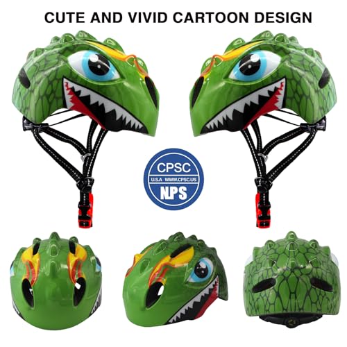 Gingili Life Toddler Helmet With 3D Dinosaur Design - Image 2
