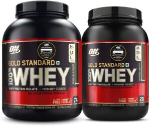 Optimum Nutrition Gold Standard 100% Whey Protein – Double Rich Chocolate, 5 Lbs