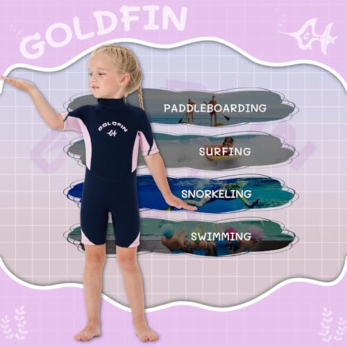 GoldFin Kids Wetsuit 3mm Neoprene Back Zip - Image 4