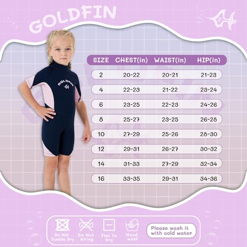 GoldFin Kids Wetsuit 3mm Neoprene Back Zip - Image 5