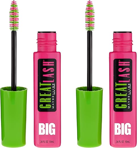 MAYBELLINE Great Lash Big Washable Mascara, Brownish Black