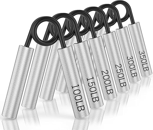 ZEAGUS Grip Strength Trainer 4 Pack, 50LB-200LB