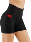 THE GYM PEOPLE High Waist Women’s Yoga Shorts With Pockets