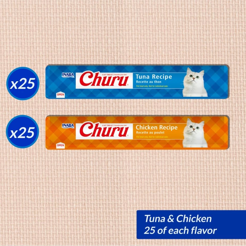 INABA Churu Cat Treats, Grain-Free, Tuna & Chicken - Image 3