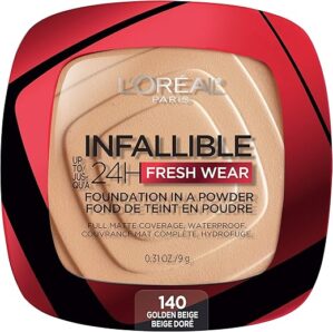 L’Oreal Paris Infallible Fresh Wear Powder Foundation, Golden Beige