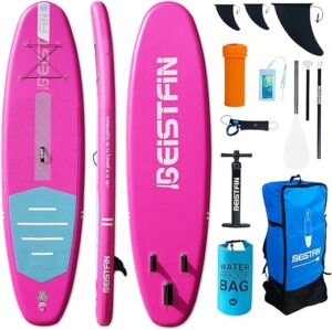 IBEISTFIN Inflatable Stand Up Paddle Board, 10’6″/11’6″*33″*6