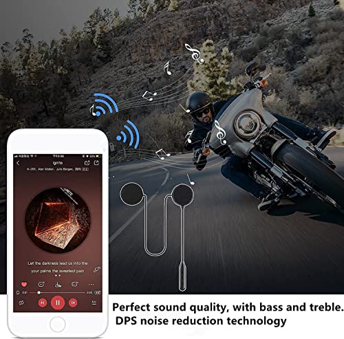 JZAQ Motorcycle Helmet Bluetooth Headset, Waterproof - Image 5