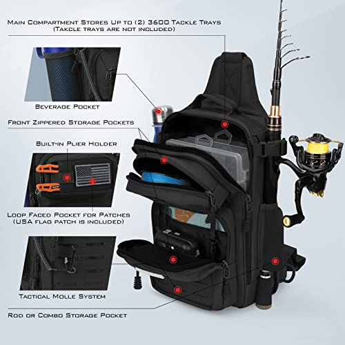 KastKing BlowBak Tactical Fishing Sling Bag - Image 5