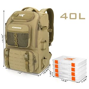 KastKing Karryall Fishing Tackle Backpack With Rod Holders
