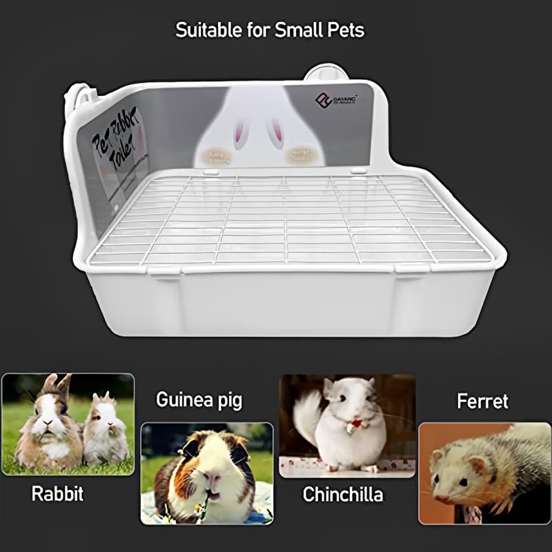 kathson Rabbit Litter Box Toilet, Bunny Potty Trainer - Image 2