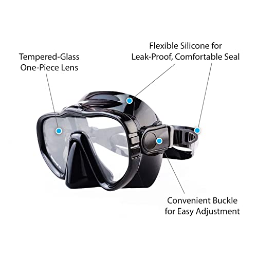 Kraken Aquatics Adult Snorkel Mask Quality Diving Gear - Image 2
