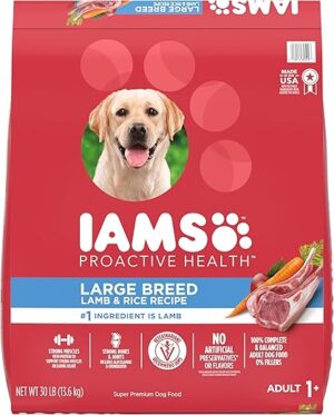 Iams Large Breed Adult Dog Food, Lamb & Rice