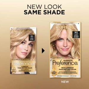 L’Oreal Paris Superior Preference Permanent Hair Color, 9G