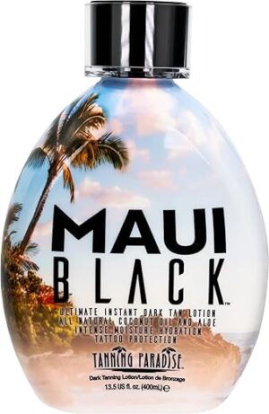 TANNING PARADISE Maui Black Lotion – Instant Dark Tanner