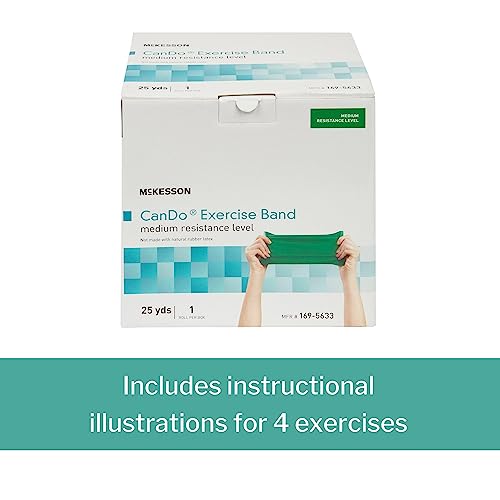 McKesson Exercise Resistance Band - Medium Green, 5in x 25yd - Image 3