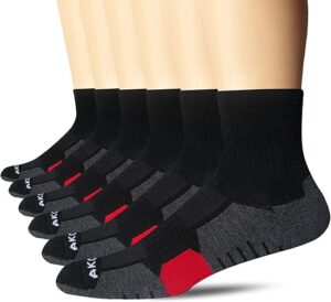 AKOENY Men’s Athletic Ankle Socks (6 Pairs)
