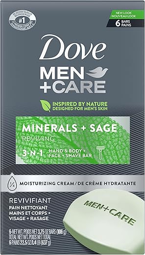 DOVE MEN + CARE Men's Body And Face Bar, Minerals + Sage