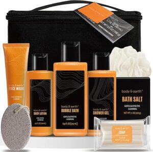 BODY & EARTH Men’s Citrus Scented Bath Gift Set