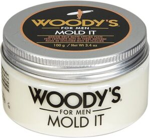 Woody’s Mold It Hair Paste, Medium Hold Matte Finish