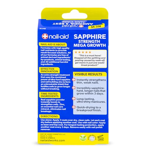 Nail-Aid Sapphire Strengthener & Mega Growth Treatment - Image 3