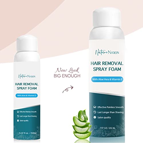 NATURE NATION Hair Removal Spray Foam with Aloe Vera - Image 2