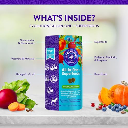 NaturVet Evolutions All-in-One + Superfoods Soft Chews 90ct - Image 5
