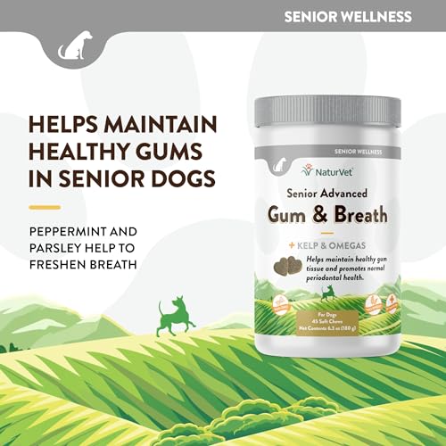 NaturVet Senior Advanced Gum & Breath Supplement - 45 Ct - Image 3