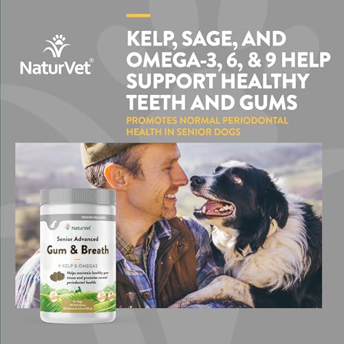 NaturVet Senior Advanced Gum & Breath Supplement - 45 Ct - Image 4