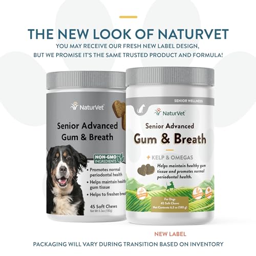 NaturVet Senior Advanced Gum & Breath Supplement - 45 Ct - Image 2