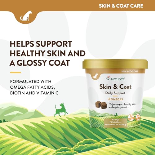NaturVet Skin And Coat Plus Breath Aid Chews - Image 4