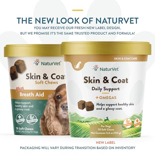 NaturVet Skin And Coat Plus Breath Aid Chews - Image 2