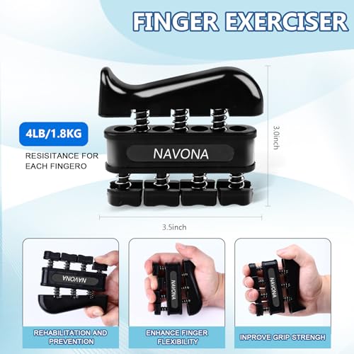 Navona Grip Strength Trainer Kit, Hand Gripper - Image 4